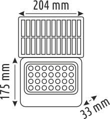 100 W SOLAR LED PROJEKTÖR - IP65