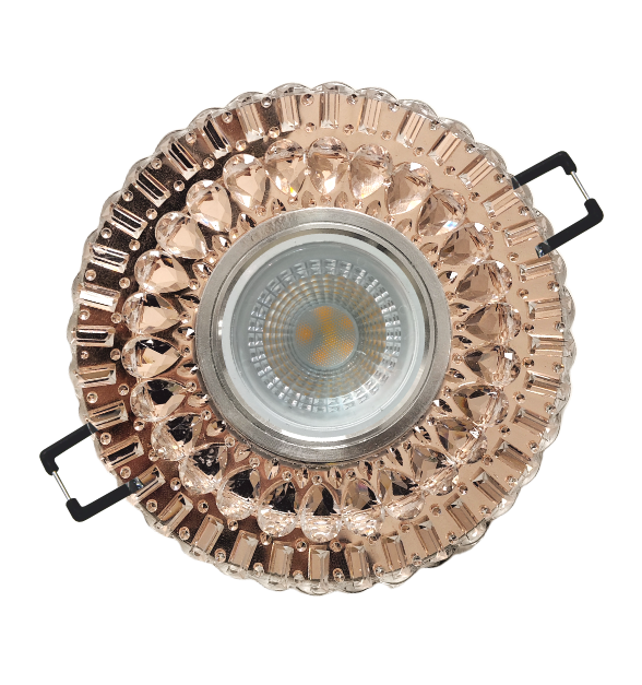 LEDLİ CAM SPOT - GÜLPEMBE