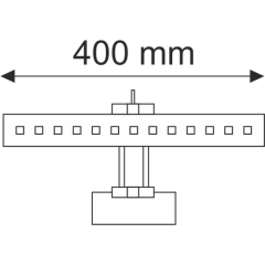 5 W Krom Kasa Anahtarlı Flüt Aplik 4200K Led Armatür