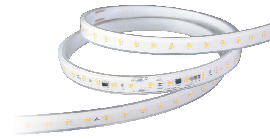 220V  3535 DIŞ MEKAN SİLİKONLU ŞERİT LEDLER - IP68