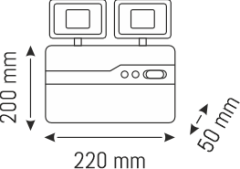 2x10 W LEDLİ IŞILDAK(Kopya)
