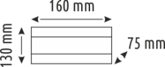 12 W LED DUVAR AYDINLATMA - (ÇİFT TARAFLI)