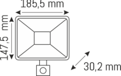 50 W SMD SENSÖRLÜ LED PROJEKTÖR - IP65