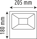 50 W  12-24V  LED PROJEKTÖR - IP65