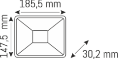 50 W  12-24V  LED PROJEKTÖR - IP65
