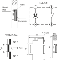 W OTOMAT TİPİ ZAMAN RÖLESİ