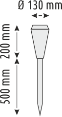 10W SOLAR ÇİM ARMATÜRÜ - IP65