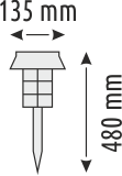 15 W SOLAR BAHÇE AYDINLATMA