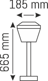 100 W SOLAR BAHÇE AYDINLATMA - IP65