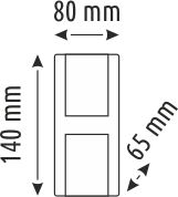 6 W  LED DUVAR AYDINLATMA (ÇİFT TARAFLI)